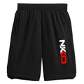 NKKO black performance training shorts athletic fit gym shorts